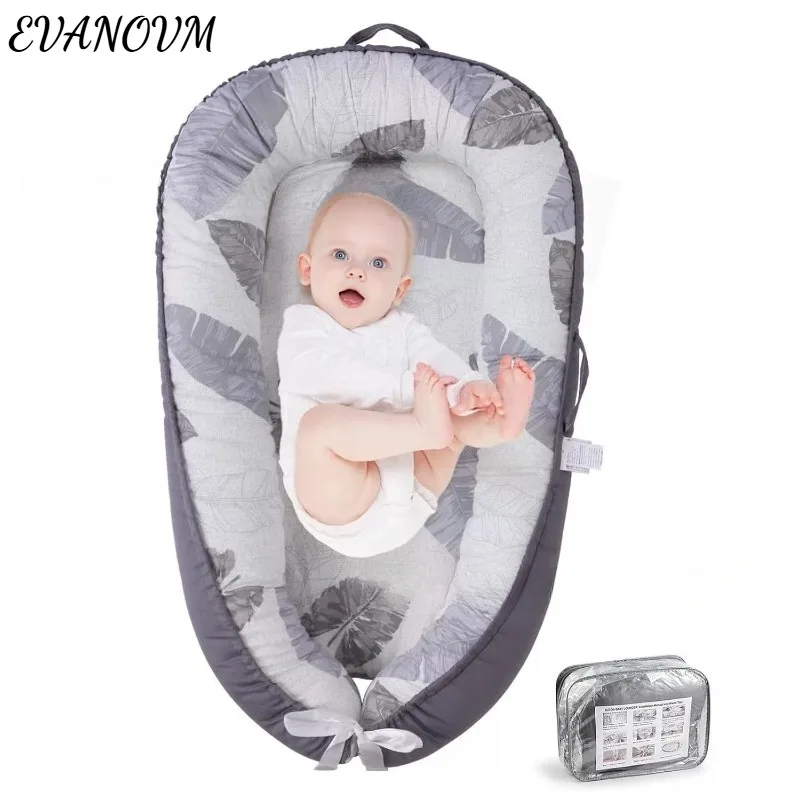 

50x85cm Baby Newborn Portable Crib Cotton Boys Girls Infant Bassinet Soft Travel Bed Birth Gift Bedding Sets