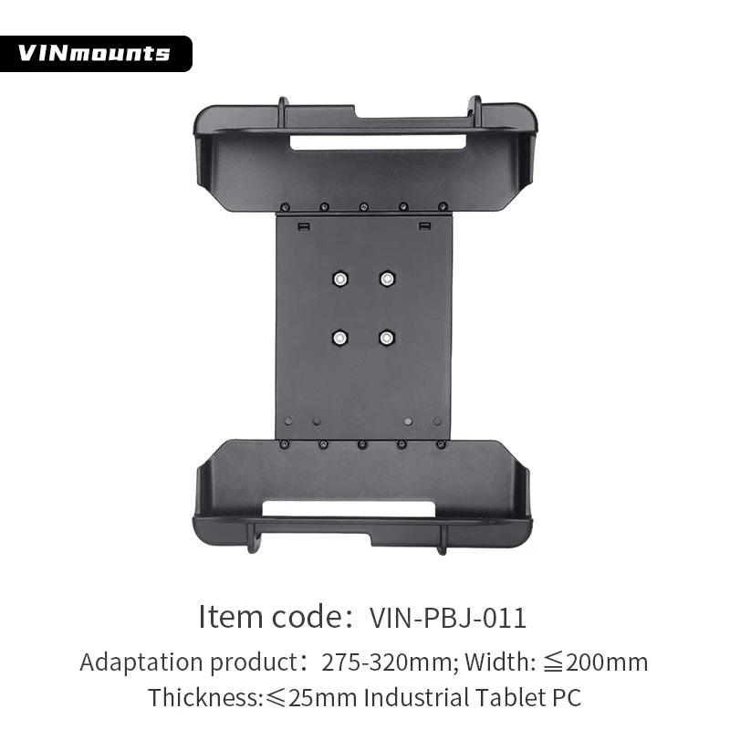 VINmounts Tablet Mount for Panasonic FZ-G1, 320×200mm, 25mm Thick, Heavy Duty Adjustable Stand, Ball Head Not Included