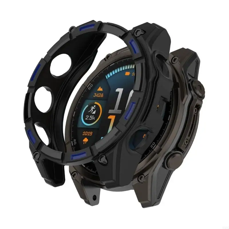 Penutup Pelindung Silikon untuk Garmin Fenix ​​8 51Mm 47Mm Casing Silikon Lembut untuk Garmin Fenix ​​8 47Mm 51Mm Aksesori Jam Tangan