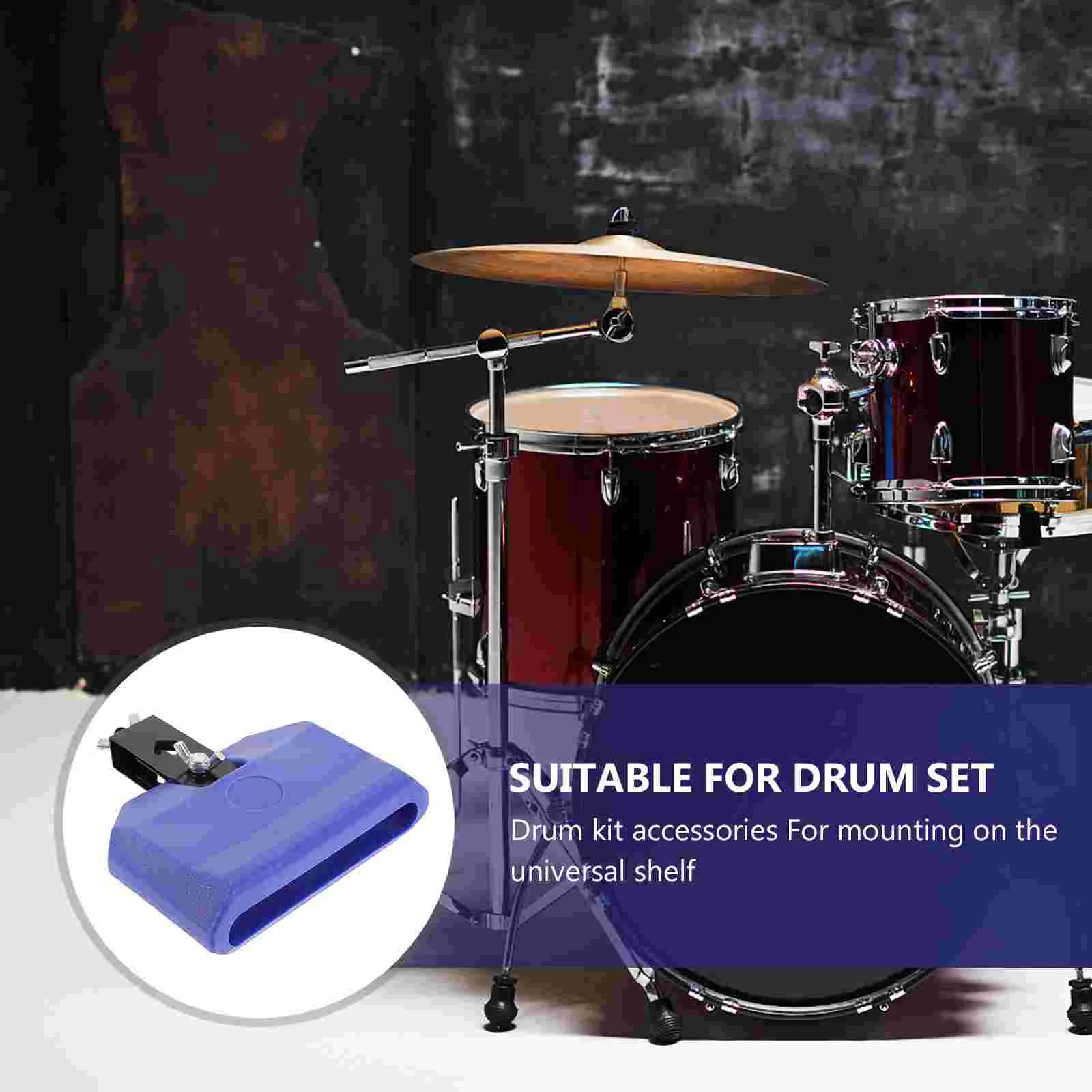 Drum Clapper Percussion Instruments Musical Cowbell Timbales Block Attachment Parts Toy Plastic Plaything Child