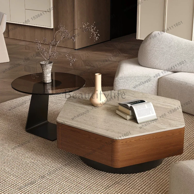 LSAntique Aesthetic Coffee Table Modern Designer Living Room Decoration Coffee Table Minimalist Nordic Meubles Home Furniture