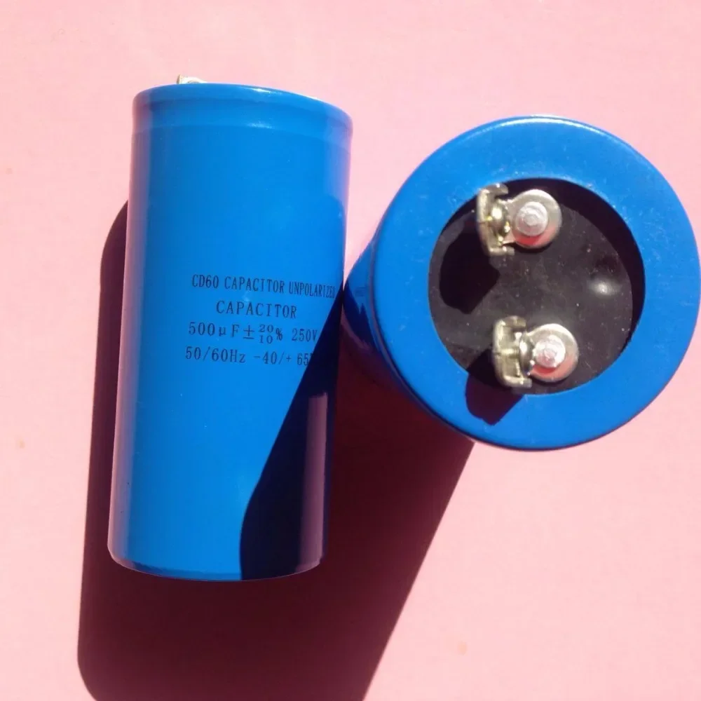 Hot Sale AC Motor Unpolarized Electrolytic Capacitor 4* 500uf 220v 250V plus 8* 1000uf   CD60