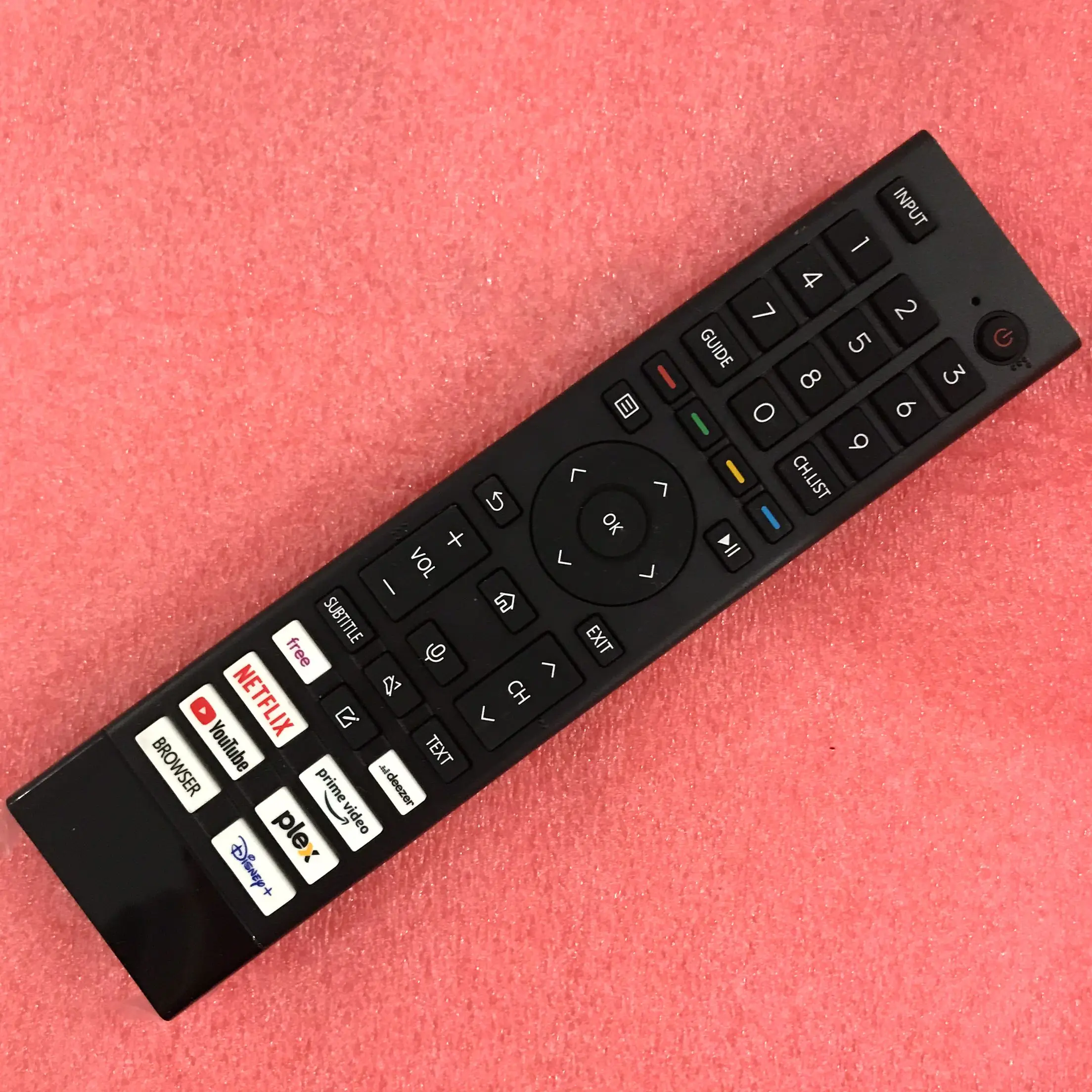 ERF3ZE80 Afstandsbediening voor Hisense LED 4K UHD Smart Android TV