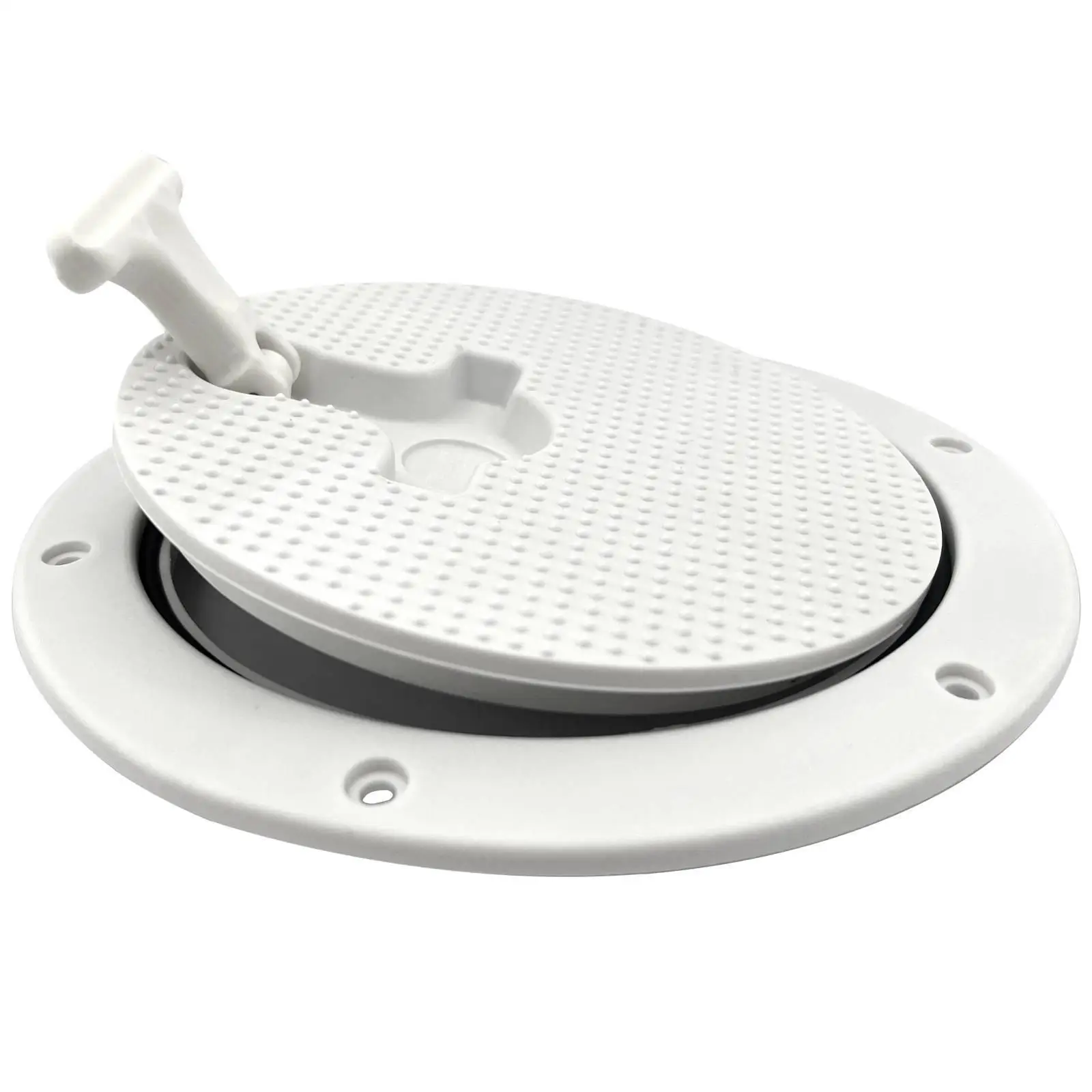 White Deck Plate Inspection Hatch for Boat Use Marine Equipment Upgrade Durable Plastic Yacht Accessories