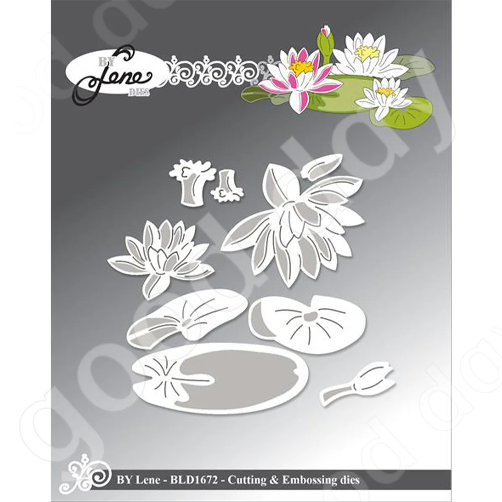 Water Lily Metal Cutting Dies for DIY Scrapbooking Holiday Greeting Card Embossing Craft Album Decoration Handmade