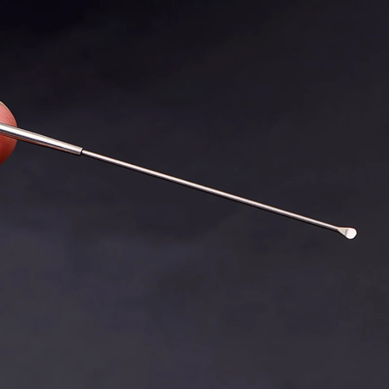 【L】18cm Copper Stainless Steel Ear Wax Pick Curette Earwax Removal Picker Earpick Cleaner Tool Kit For Kids Adults Home