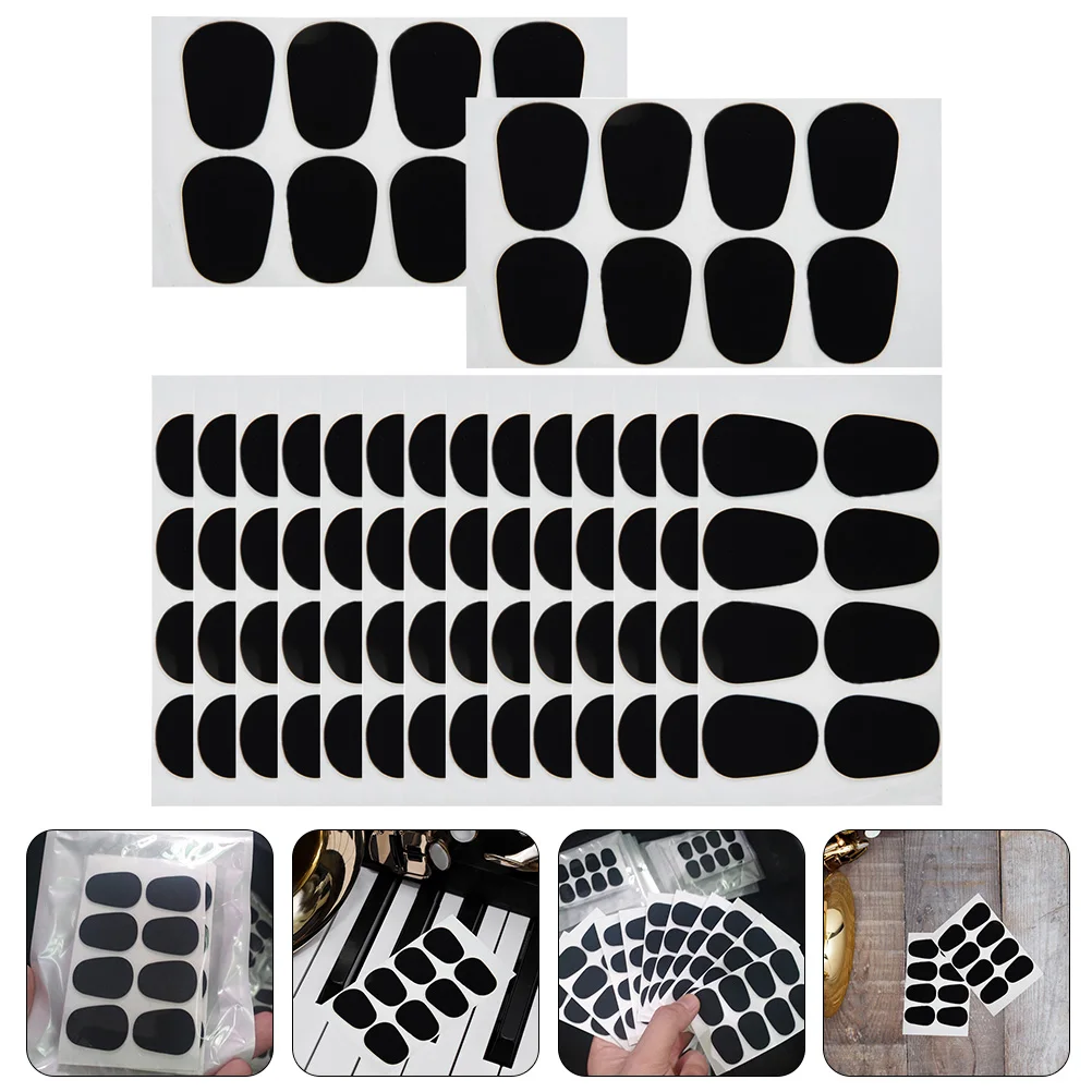 

50 Pcs Saxophone Tooth Pad Mouthpiece Patches Cushion Tenor Alto Replacement Pads for Thumb Thick and Clarinet