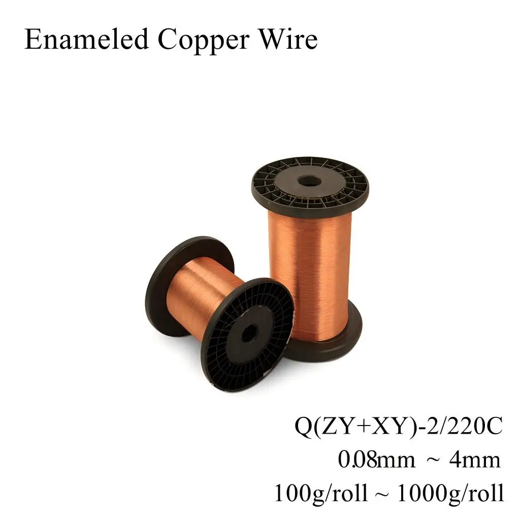 

Q(ZY+XY)-2/220 Enameled Copper Wire Electromagnetic Coil Magnetic Cable Transformer Coated Polyurethane Electrical Engineering