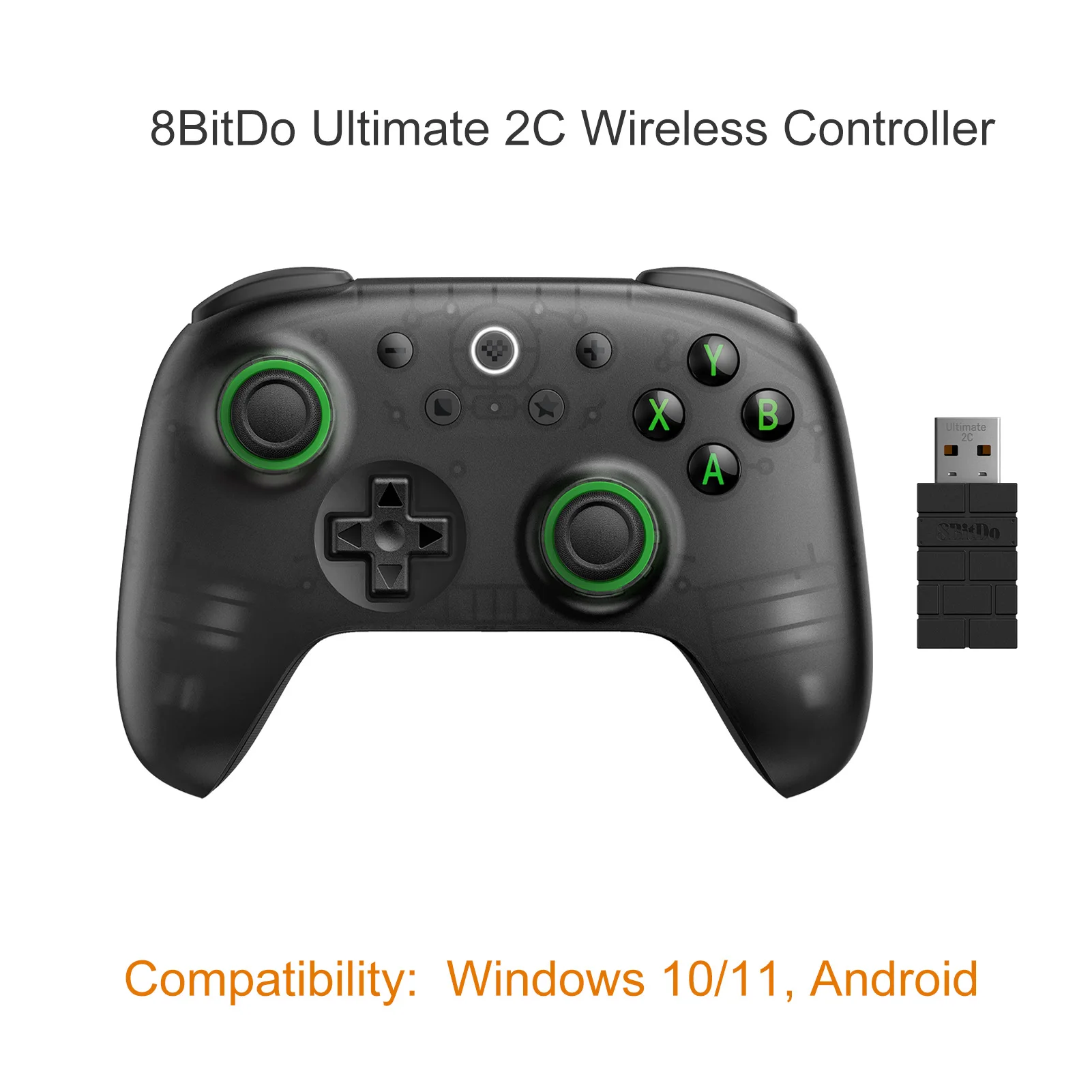 8BitDo Ultieme 2C Draadloze Gaming Controller Nieuwe Kleur Gamepad Joystick voor PC Windows 10/11 Steam Deck Raspberry Pi Android