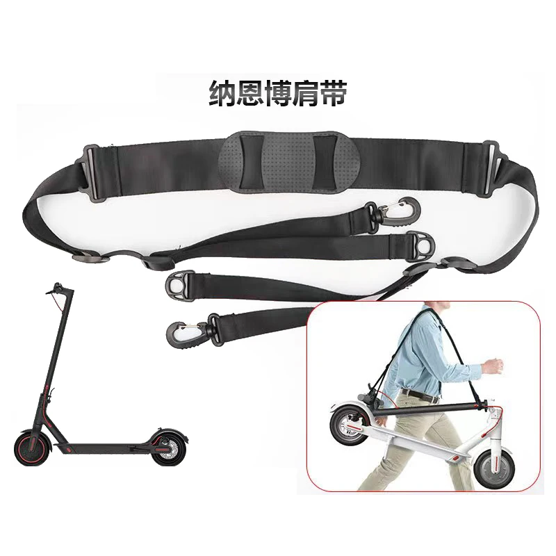 Electric Scooter Cycling Parts Accessories Folding Scooter Hand Carrying Shoulder Strap For Xiaomi M365 Ninebot Nylon Black