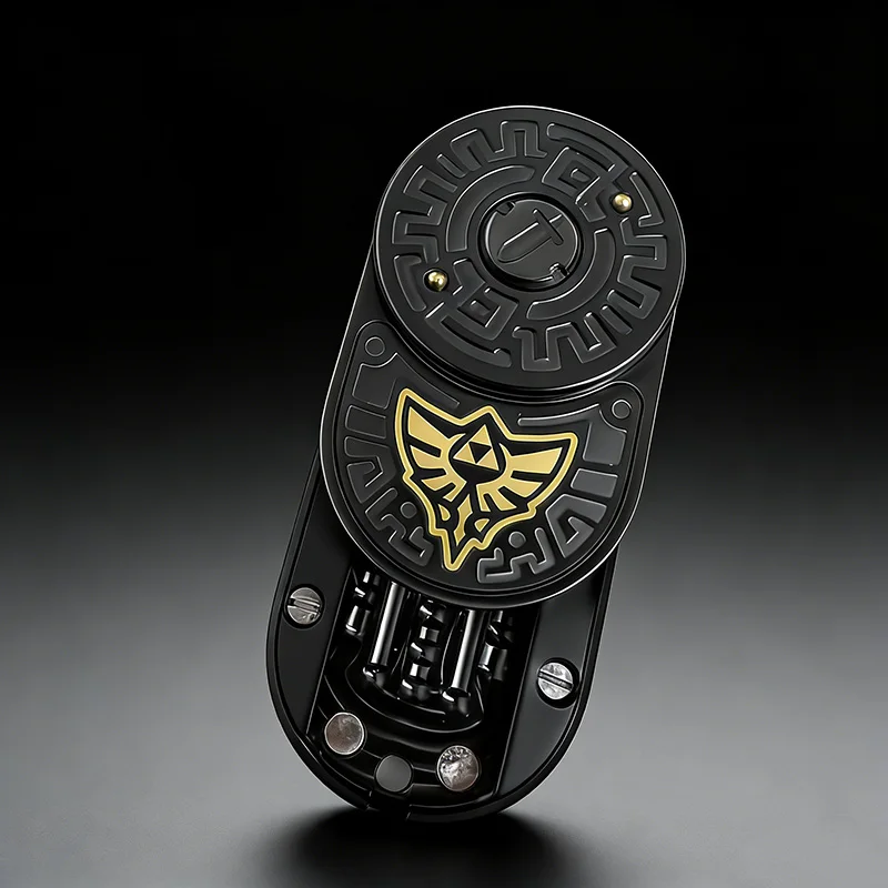

Shield Fidget Spinner Stainless Steel EDC Fidget Slider Decompression Haptic Coin Metal Stress Relief Toys