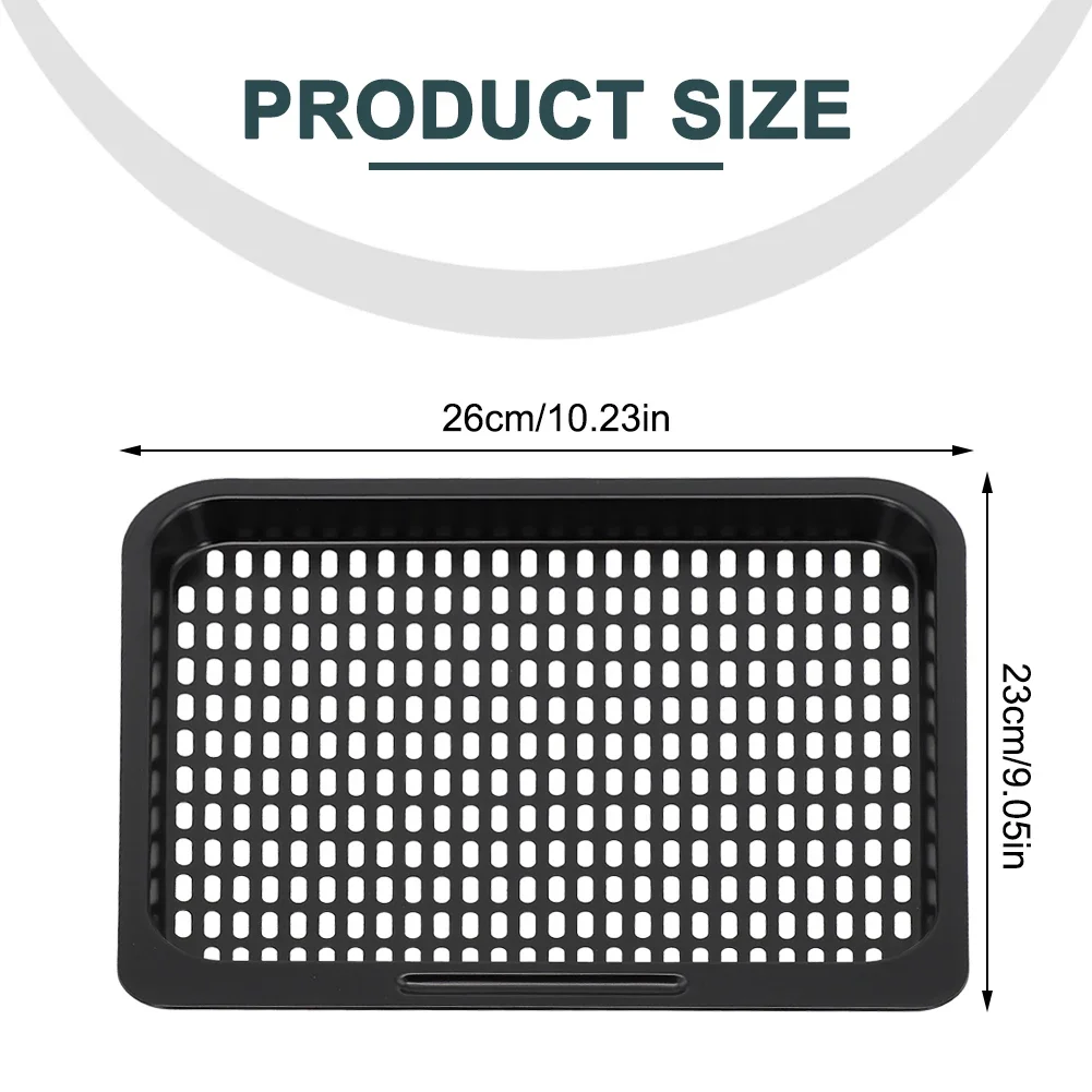 Mesh Rack Cooking Tray for Air Fryer Carbon Steel Design Ensures Unmatched Heat Circulation and Crispy Results