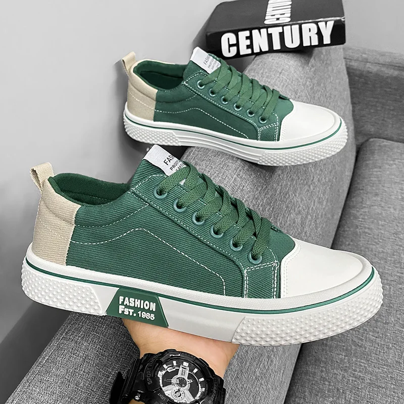 

Новые корейские мужские парусиновые туфли, модная и универсальная повседневная спортивная обувь с низким верхом для студентов