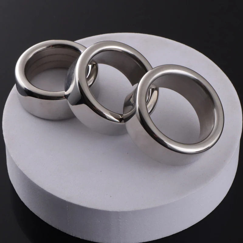 Stainless Steel Penis Glans Ring Metal Cock Head Ring Male Erection Ring Sex Toys for Man Delay Ejaculation Foreskin Separate 18