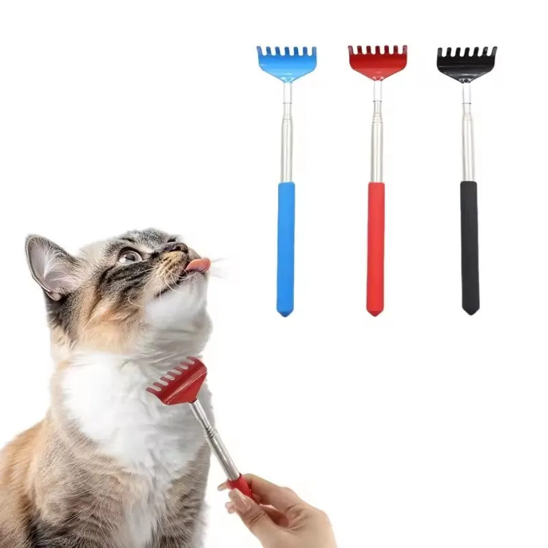 

Cat Toy Telescopic Itching Massage Decompression Tool Interactive Tickling and Teasing Cat Stick Fun Pet Massage Supplies