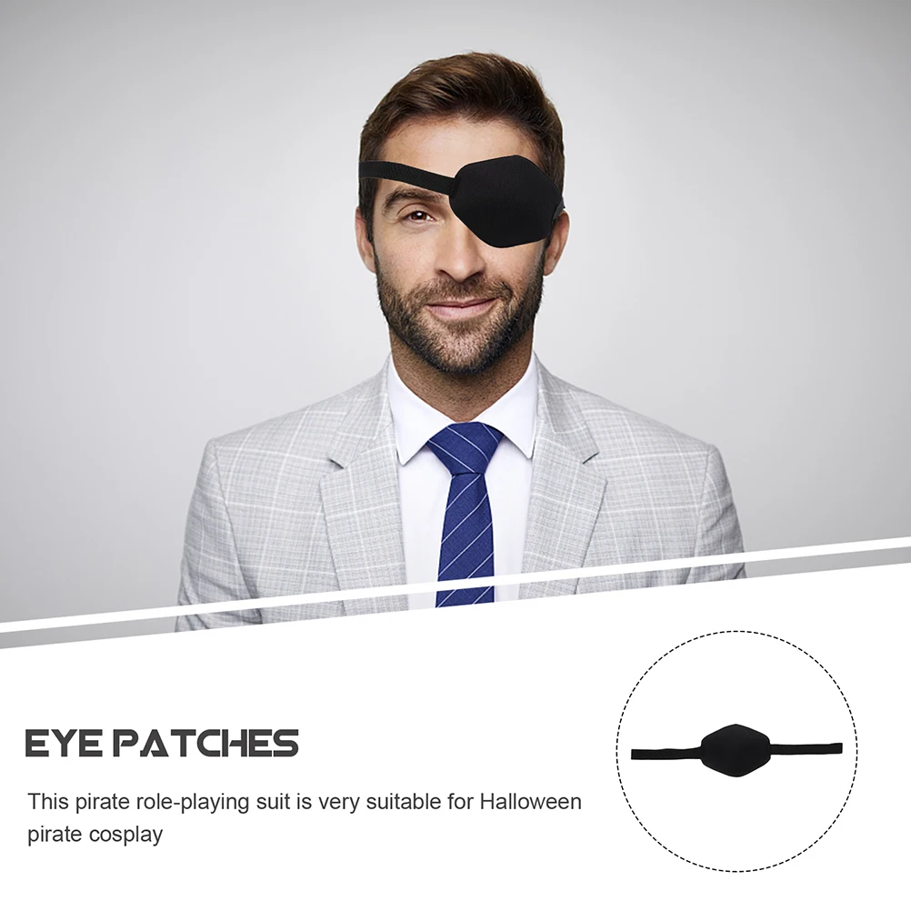 

4pcs Eye Mask for Amblyopia Treatment Pirate Costume Sponge Props Halloween Party Decorative cosplay eye patches show costume