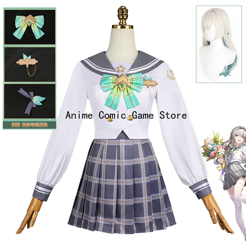 

In Stock Honkai Star Rail Firefly Cosplay Costume Wig Anime Game Hsr Cosplay Jk Uniform Halloween Party Outfits for Women