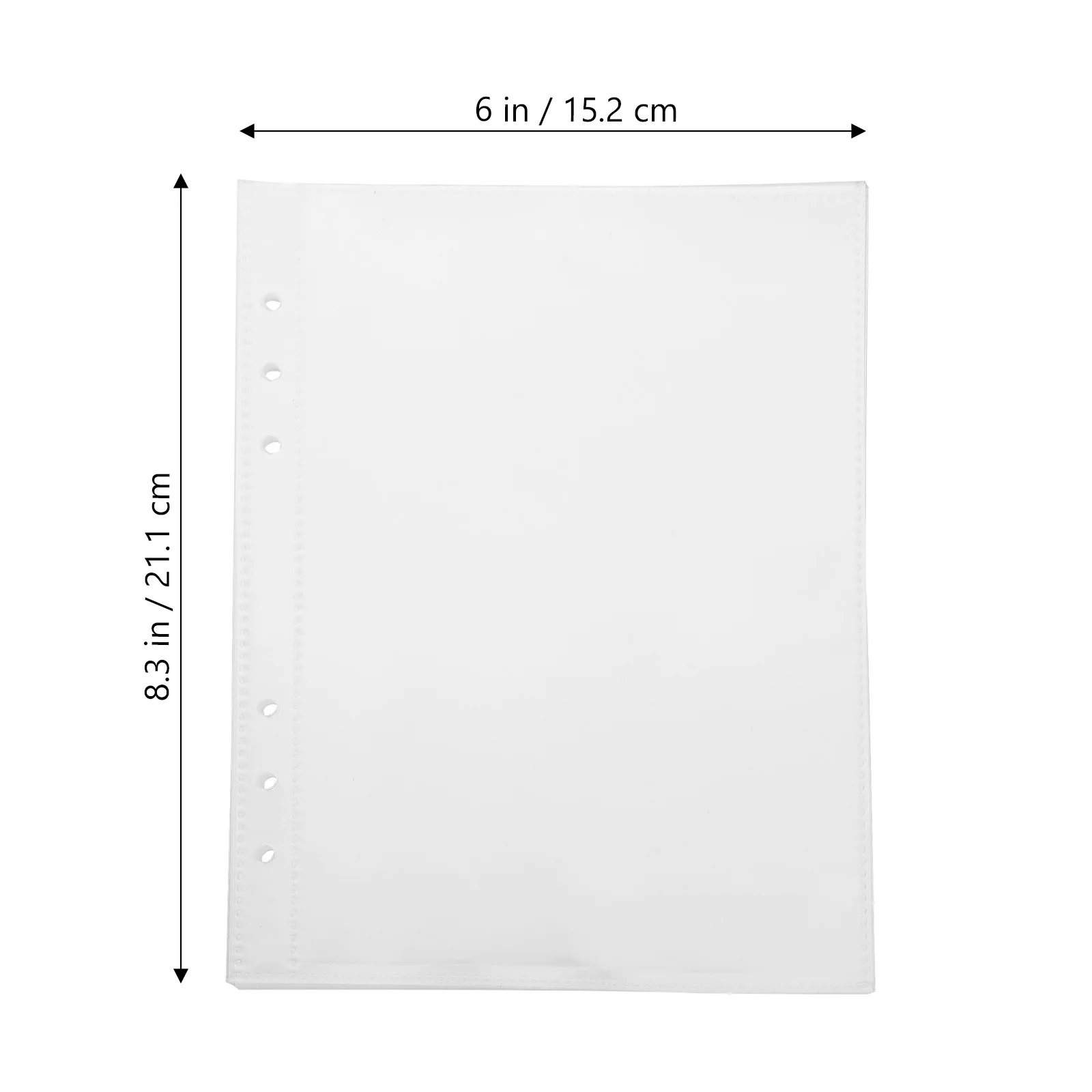COHEALI 20Pcs A5 Sheet Protectors Clear Plastic Sleeves for 6 Binder Home Office Classroom Supplies