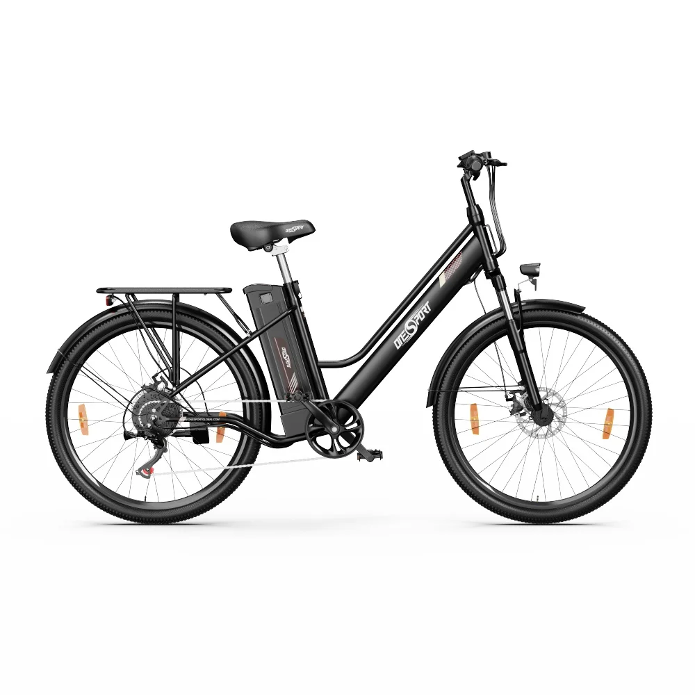 ONESPORT OT18-3 Electric Bike 26*2.35 inch Tires 250W Motor Electric City E-Bike 36V 14.4Ah Battery 100km Range 25km/h Max Speed