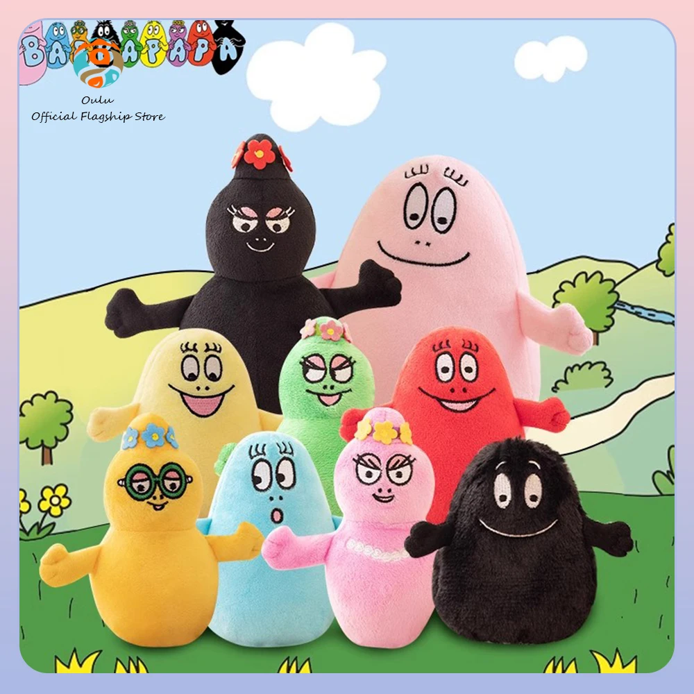 

Barbapapa плюшевая игрушка классические персонажи фигурку Kawaii креативная кукла Коллекционная сувенирная модель подарок на день рождения для детей игрушки