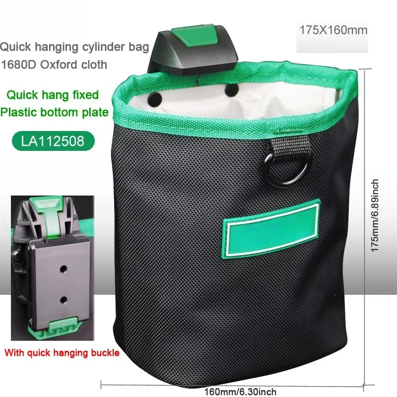Wear-resistant and waterproof Multifunctional thickened nail bucket bag, portable quick-hanging Oxford cloth tool bag