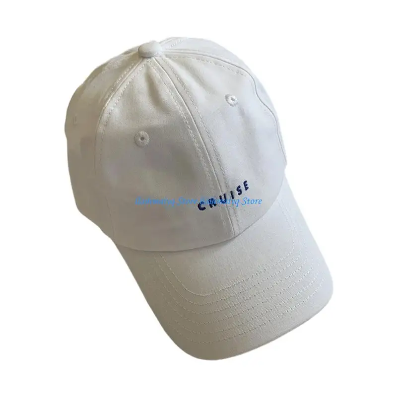 

573B Breathable Baseball Hat Embroidered Letters Adjustable Fit For Men Women