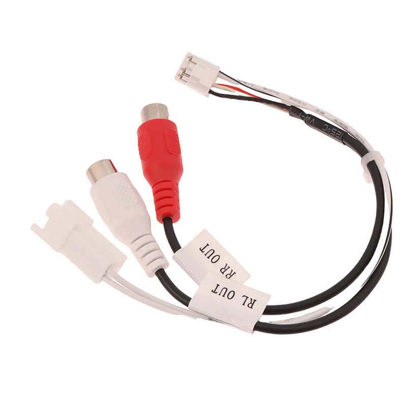 1PC 8P RCA RR RL Audio Output Male\Female Plug Cable Android Car Radio Multimedia Universal TS10 TS18 8581 FYT7862S FYT9863