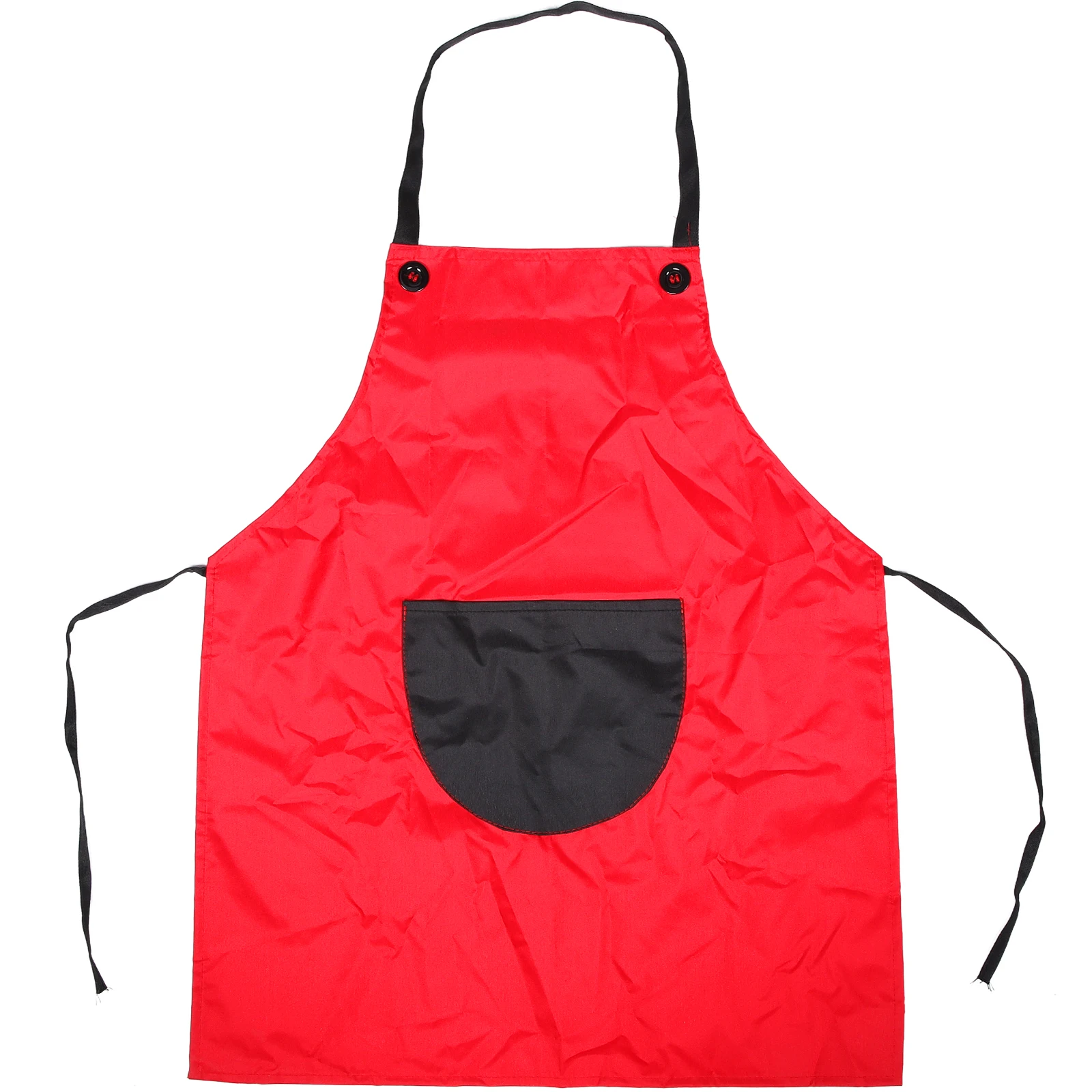 

Painting Clothes Red Kids Apron Children Artist Earth Tones Outdoor BBQ for with Pocket Aprons
