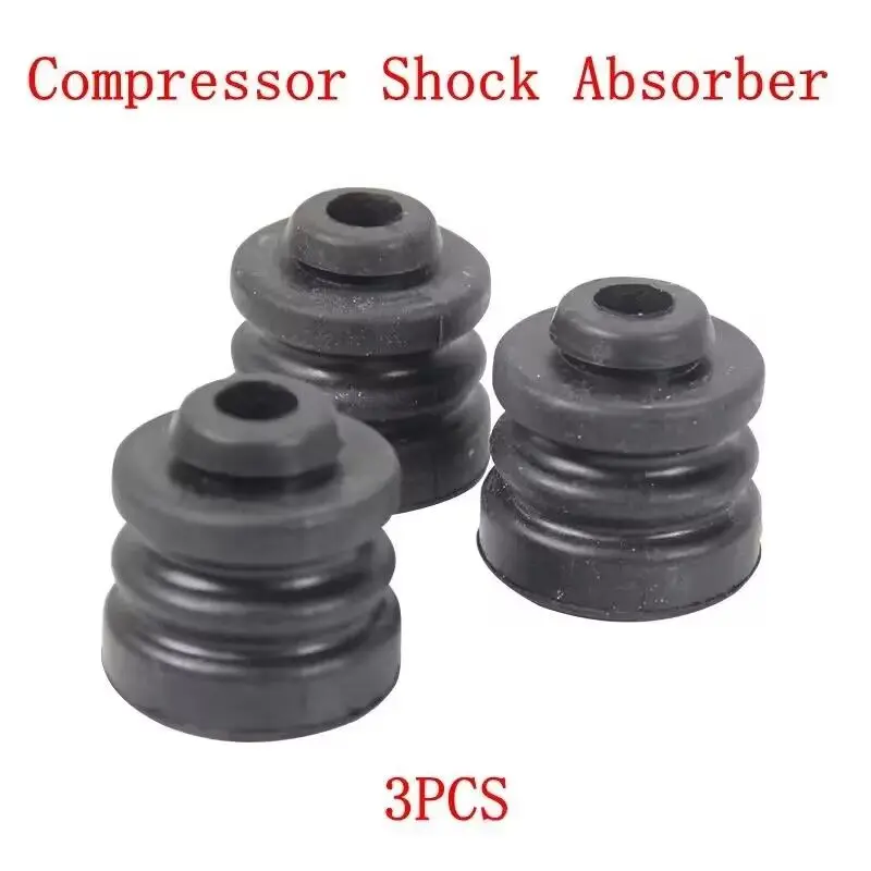 3pcs Air Conditioner Compressor Shock Absorber Rubber Anti-Vibration Rubber Pad for Air Conditioner Repair Parts