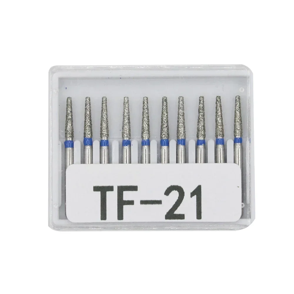 أزيز ماس الأسنان 10 قطعة/مجموعة لقمة ثقب قطر FG 1.6 مللي متر مقبض عالي السرعة TC/TF/TR/BC/DI/EX/FO/SF/SI/SO لقم الثقب