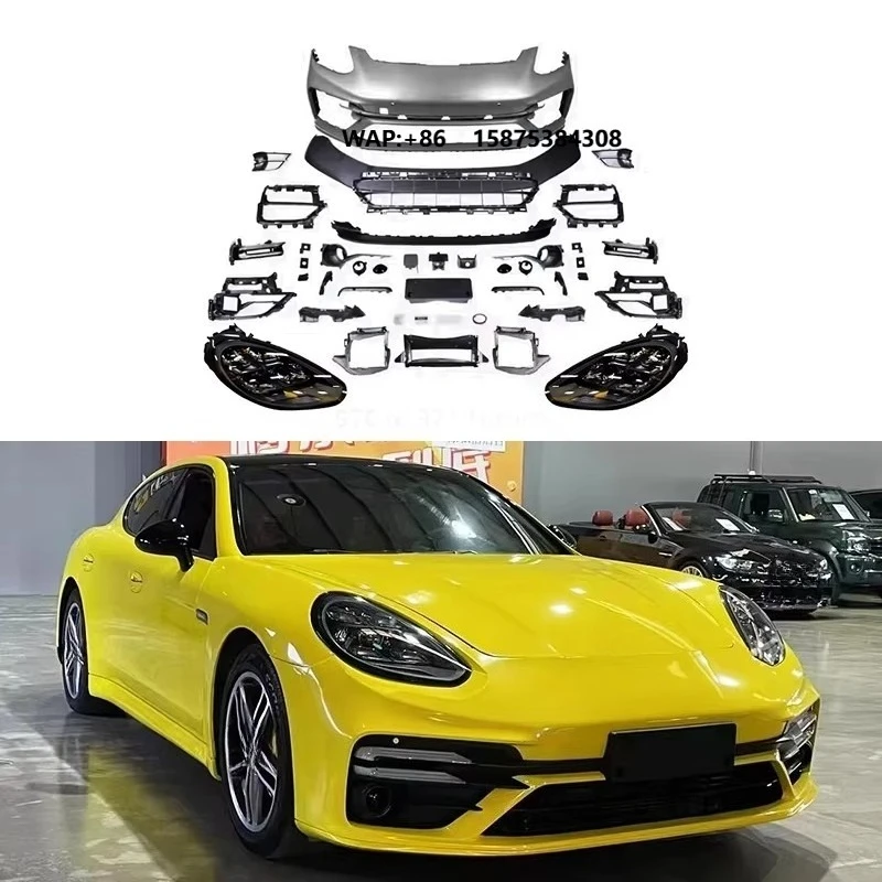

2009-2016 for for 970/971 TurboS Front Bumper Replacement Body Kit Bolt-On Fog Light Cutouts Auto Parts 1 Year Warranty