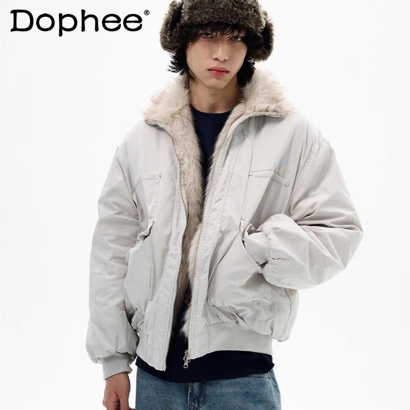 سترات رجالية ونسائية شتاء 2025 على الطراز الأمريكي الجديد سترات كلاسيكية راقية أنيقة وعصرية بلون سادة معاطف مريحة وفضفاضة ناعمة ودافئة