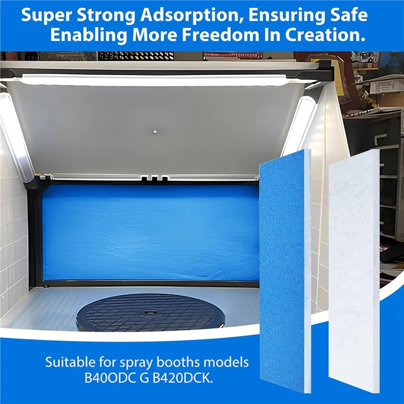 

4 Piece Spray Booth Filter, Spray Booth Filter Set, Double Layer Design For Spray Painting Enthusiasts, Spray Booths
