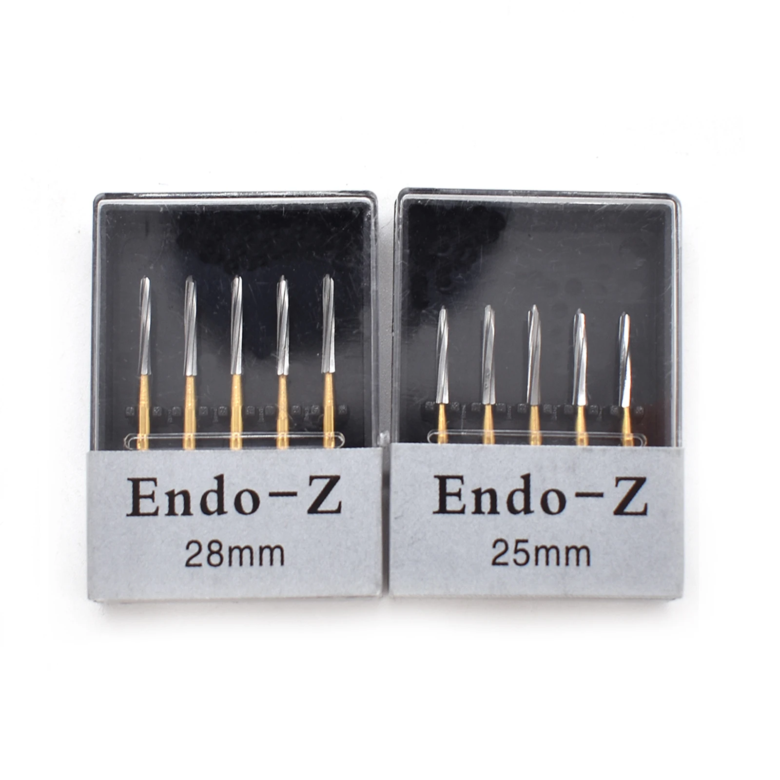 5Pcs/Box Dental Carbide Burs 25/28mm Surgical Drills Endodontic Bone Cutter Drill For High Speed Handpiece Dentistry Materials