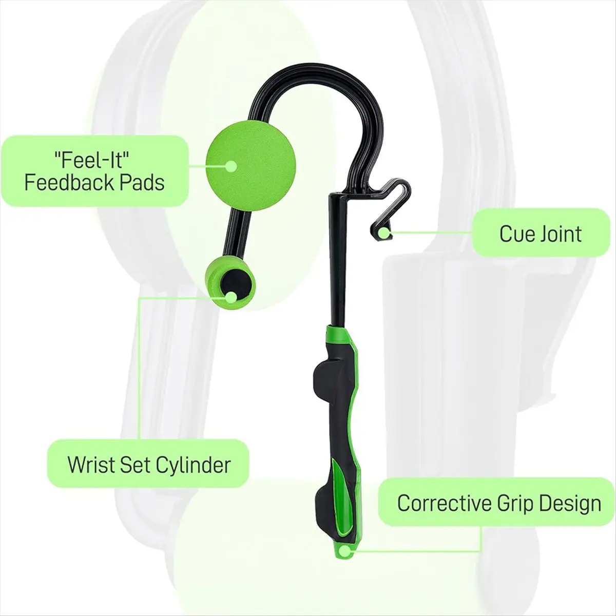 (AD12) Golf Swing Trainer,Golf Grip Trainer,2-in-1 Square Set Control,Instant Feel-Based Feedback, Training Aid, Golf Grip Kit