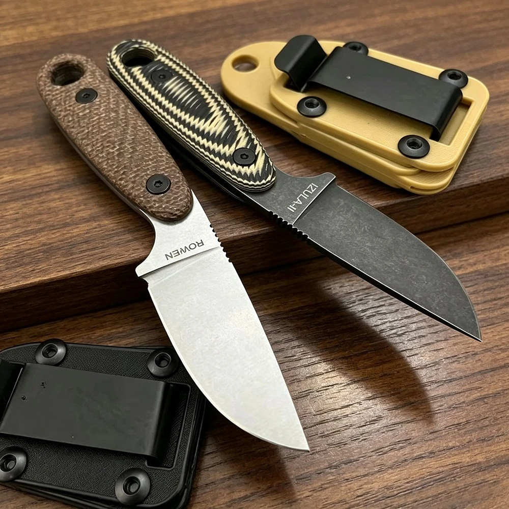 IZULA-II High Hardness Jungle Exploration Climbing Fixed Knife Durable K Sheath Wilderness Backpacking Camping Fishing EDC Tools