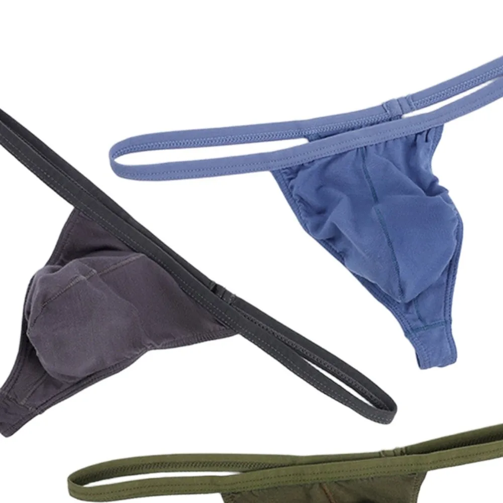 7 Colors Available Men Close-fitting Thin String Thong Underwear Male T-back G-strings Jockstrap Pouch Panties