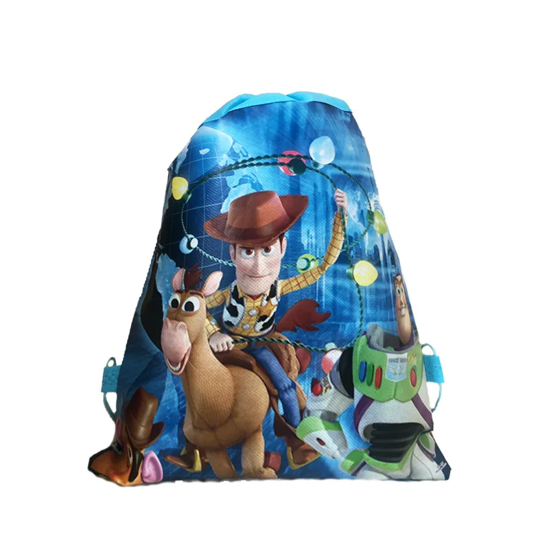 Disney Toy Story Drawstring Bag Travel Storage Package Non-woven Fabrics Drawstring School Backpack Children Birthday Party Gift