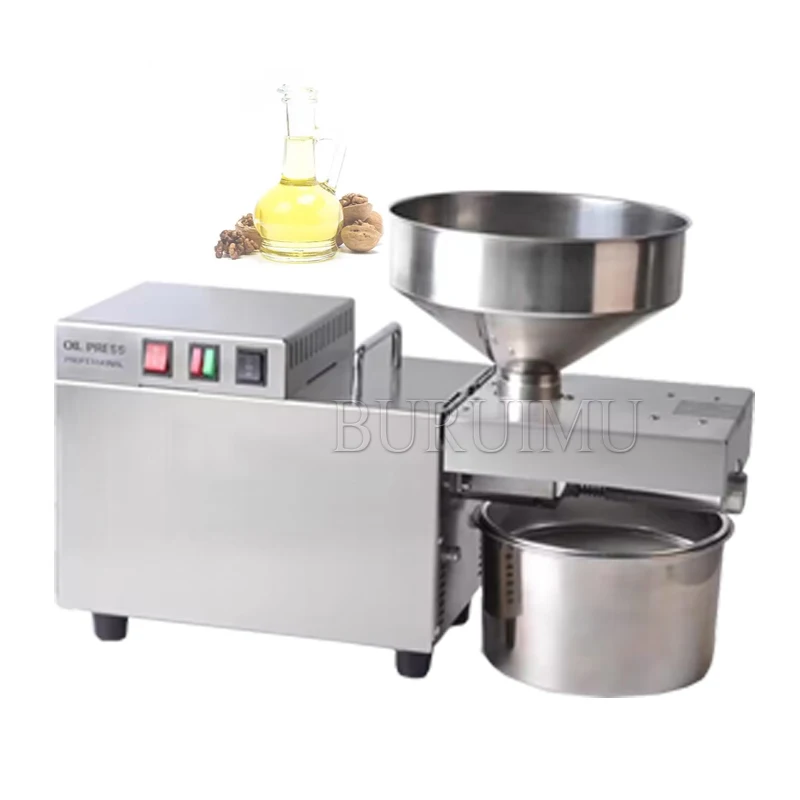 NEW Intelligent Oil Press Stainless Steel Hot Cold Oil Extraction Temperature Control Sesame Oil Peanut Oil Pressing Machine