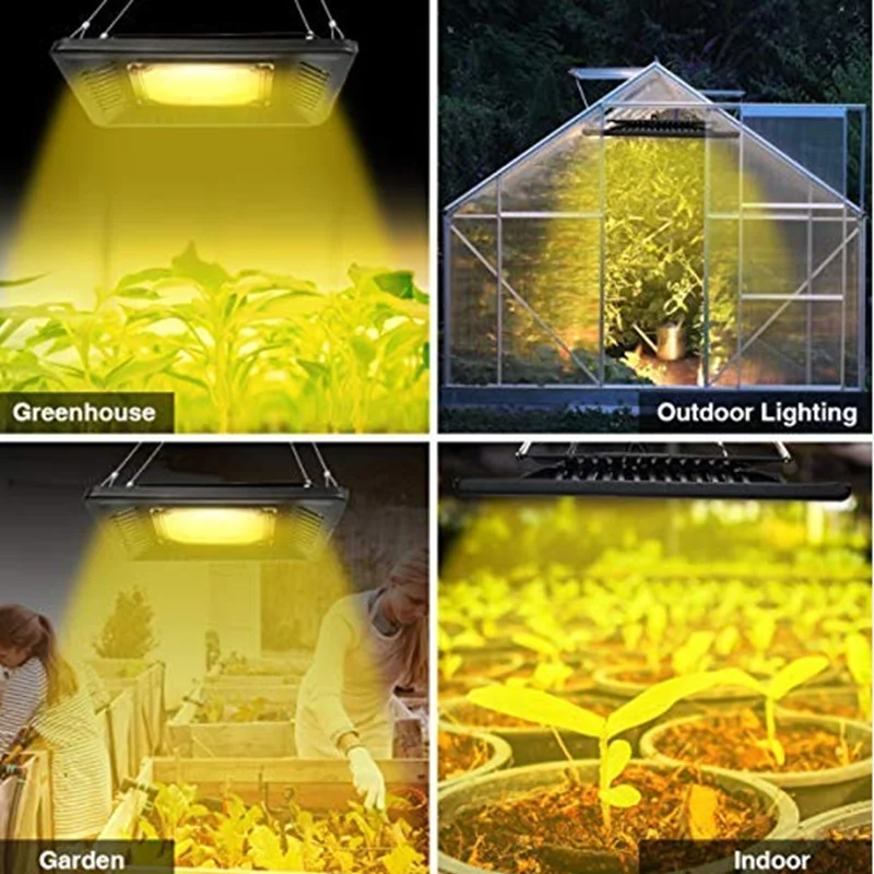 50W Waterproof Plant Light Outdoor Grow Light Sunlike Full Spectrum LED Grow Lamp Without Noise Ultra Thin Heat Dissipation