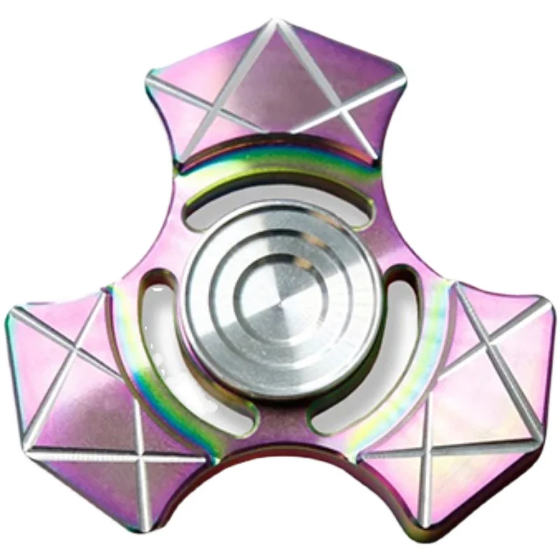 EDC Fingertip Gyro Omahawk All Metal Stainless Steel Fidget Spinner Toy Children Decompression Decompression