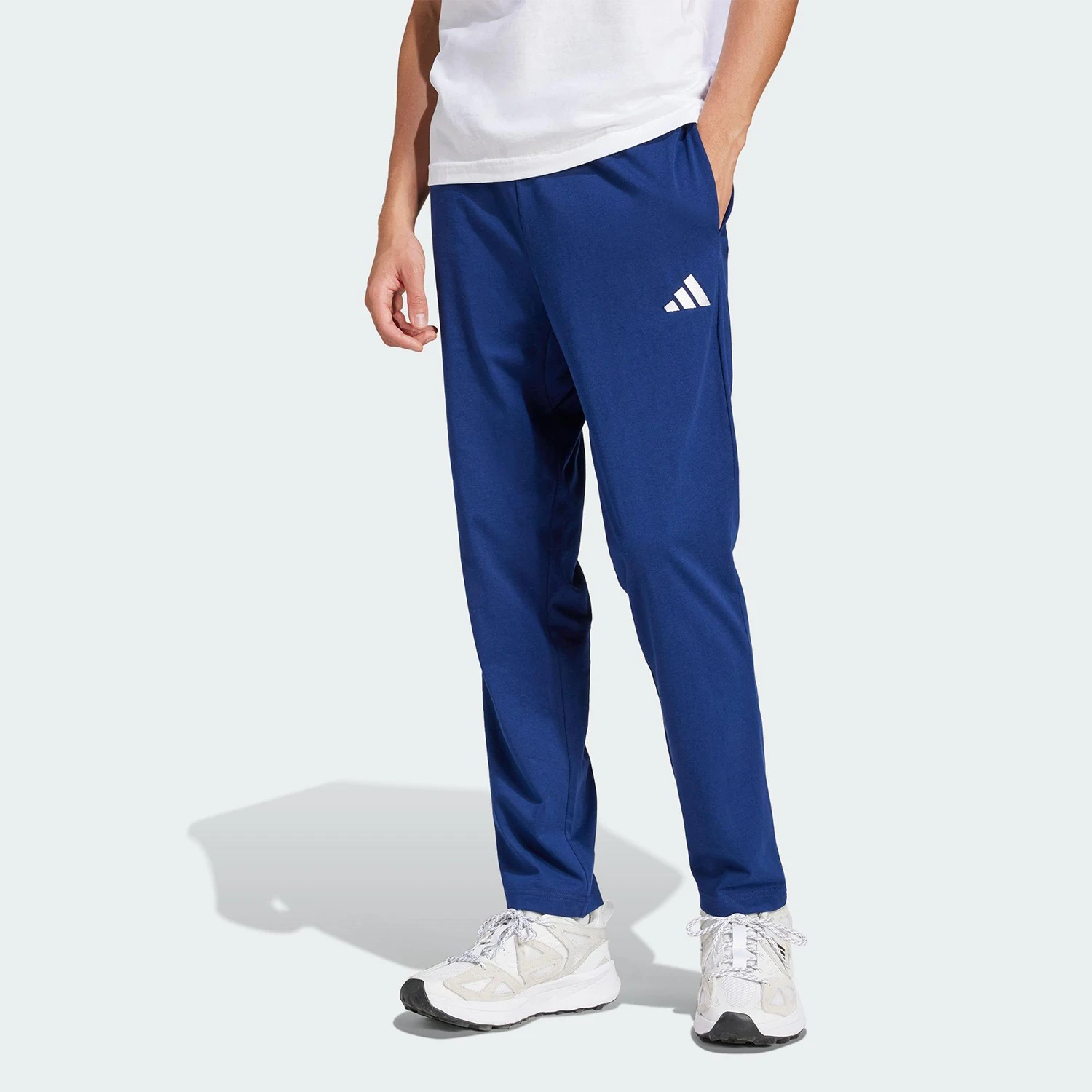 

Adidas genuine 2025 summer men's plain knitted sports pants JF1108