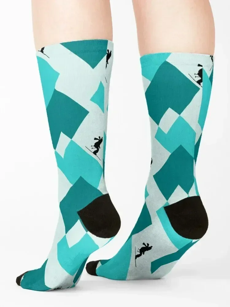 Ski - Ski - Ski Socks Non-slip sheer hiphop sport Mens Socks Women's