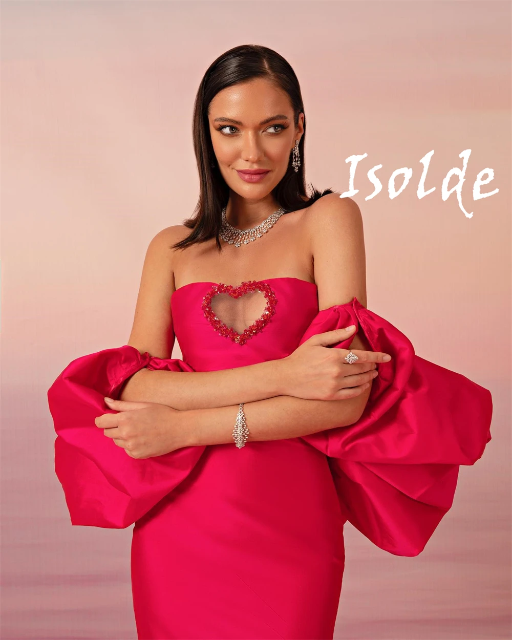 Op maat gemaakte elegante satijnen avondjurken Klassieke strapless mouwloze homecoming-jurken Temperament galajurk met ritssluiting op de rug