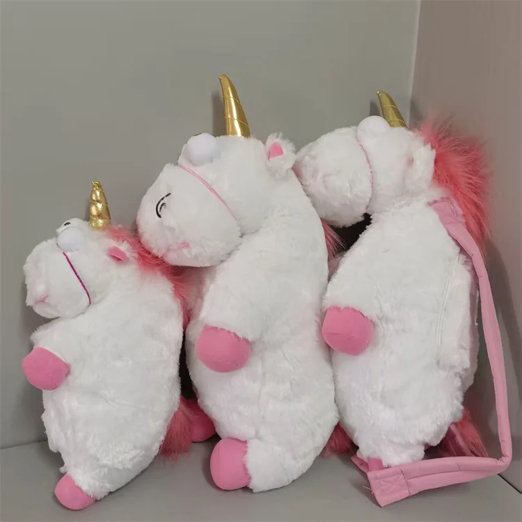 

40/56cm Catoon Film Anime Movie Unicorn Plush Stuffed Toy Doll Model Cotton Backpack Kids Gift Unicorn Horse Plush Toy Doll