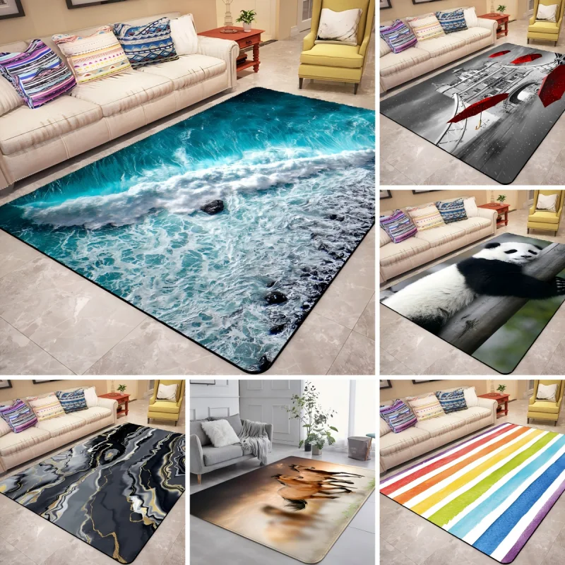 

Фланелевой современный ковер для гостиной, полный распространенный большой размер, диванная подушка, коврик для журнального столика, чайная комната, офис, ретро, роскошный ковер