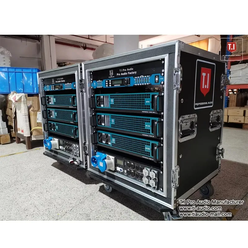 Two Channel Professional Stage Power Amplifier, High Stability Audio Equipment for Line Array Speaker System Matching Use