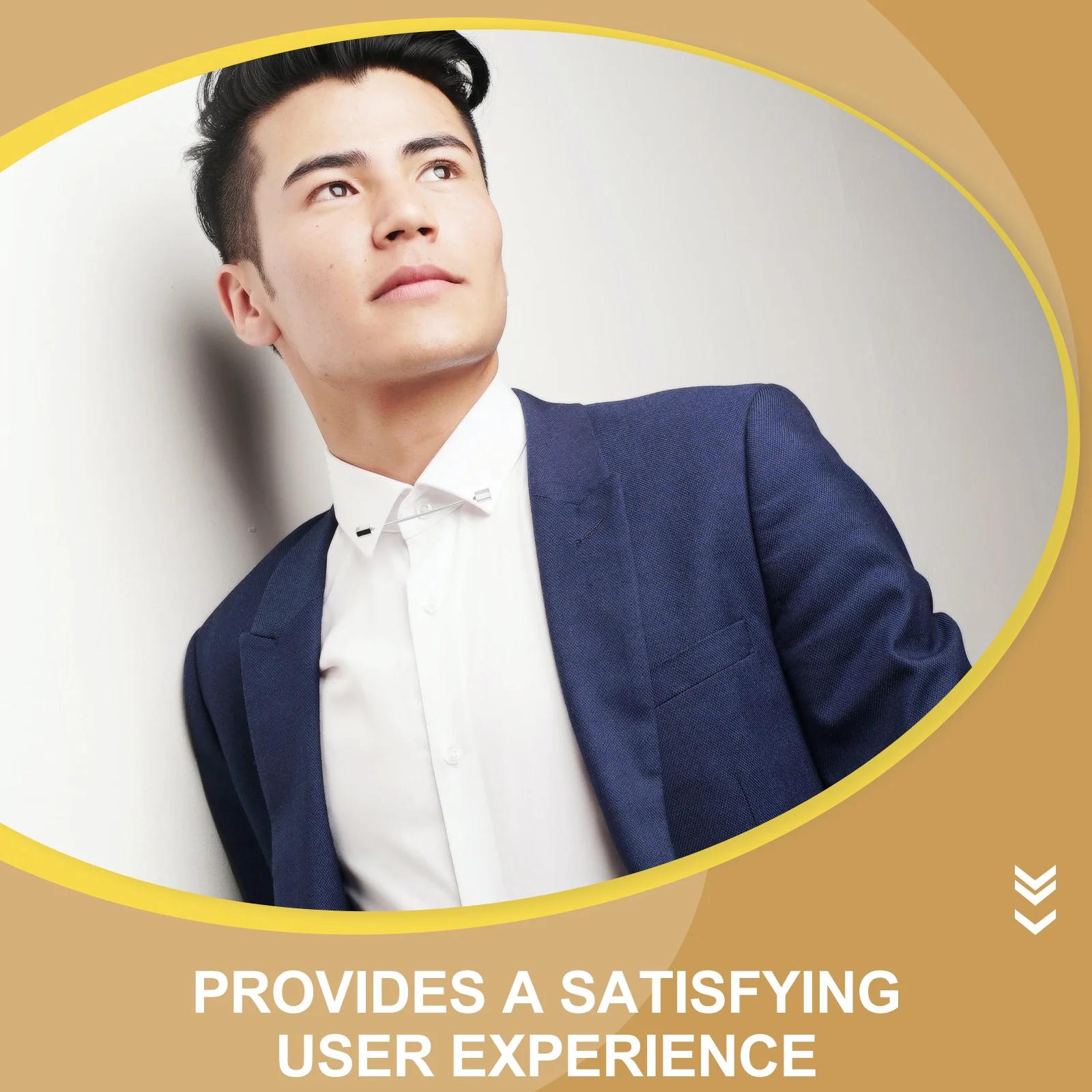 

2Pcs Mens Collar Pins Shirt Collar Stays Durable Alloy Lightweight Portable Easy to Use Add Charm to Your Outfit