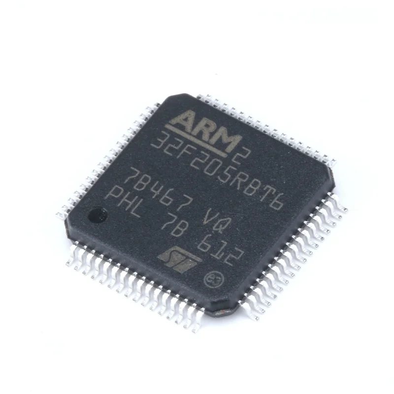 Original genuine STM32F205RBT6 LQFP-64 ARM Cortex-M3 32-bit microcontroller MCU