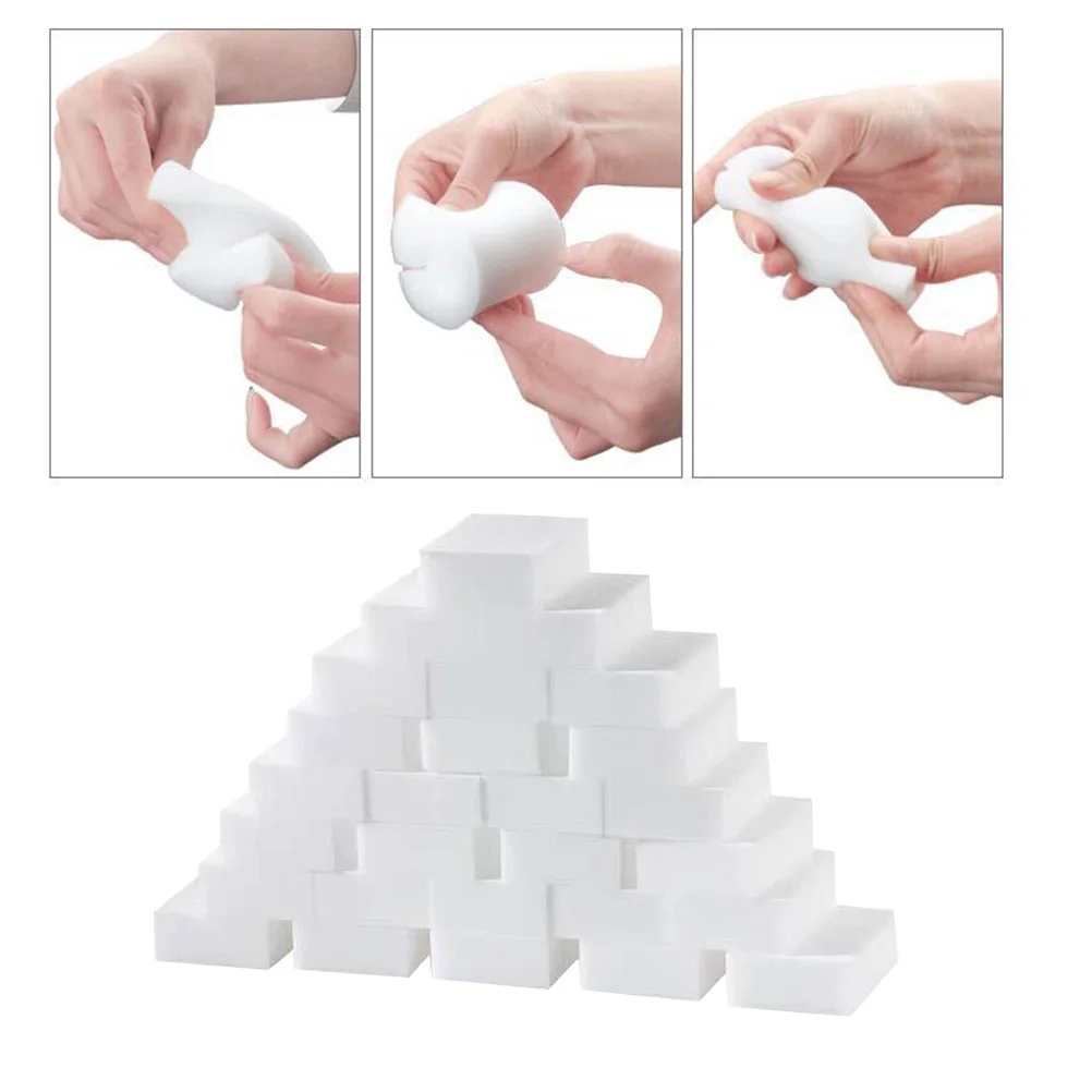 

50Pcs Scrubbing Sponge High Toughness Kitchen Cleaning Pad Non-Scratch Dishwashing Sponge for Household Use